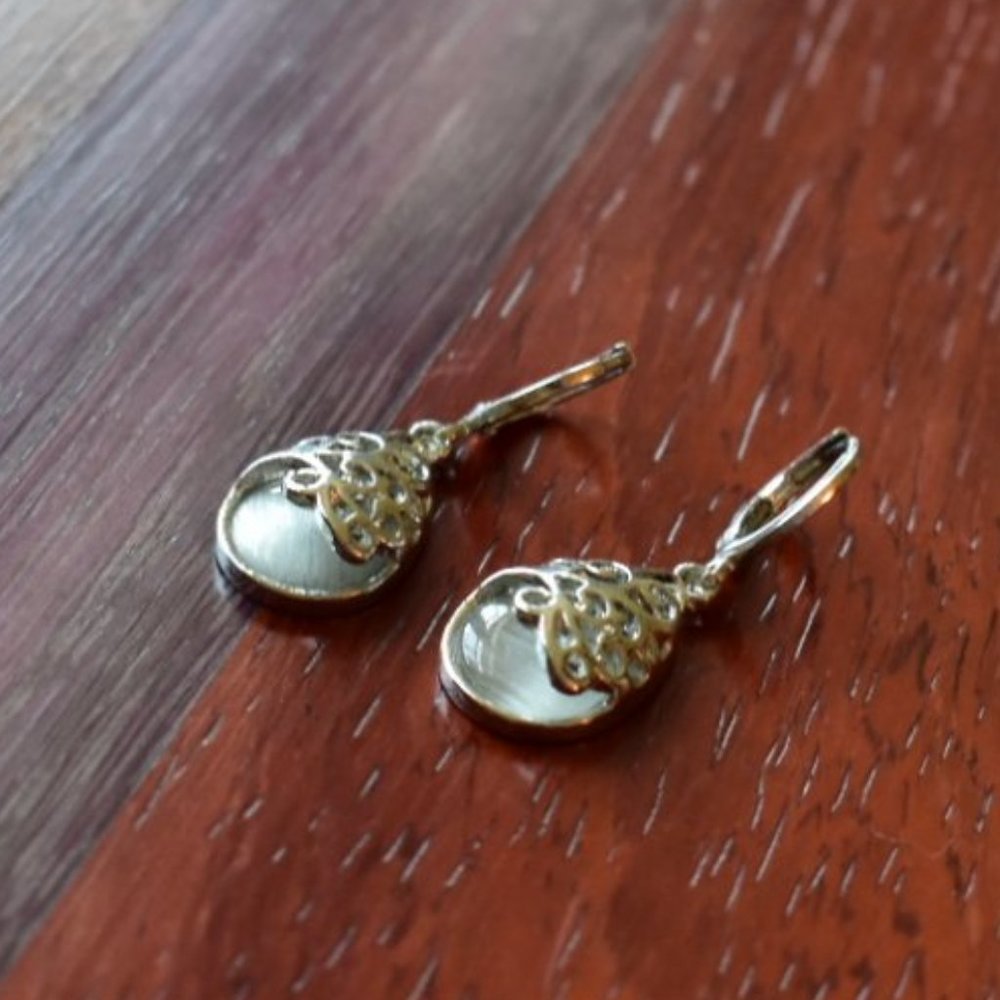 Moonstone Drop Earrings